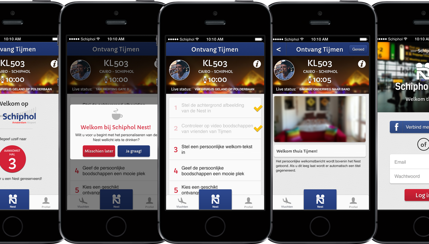 Schiphol Nest app